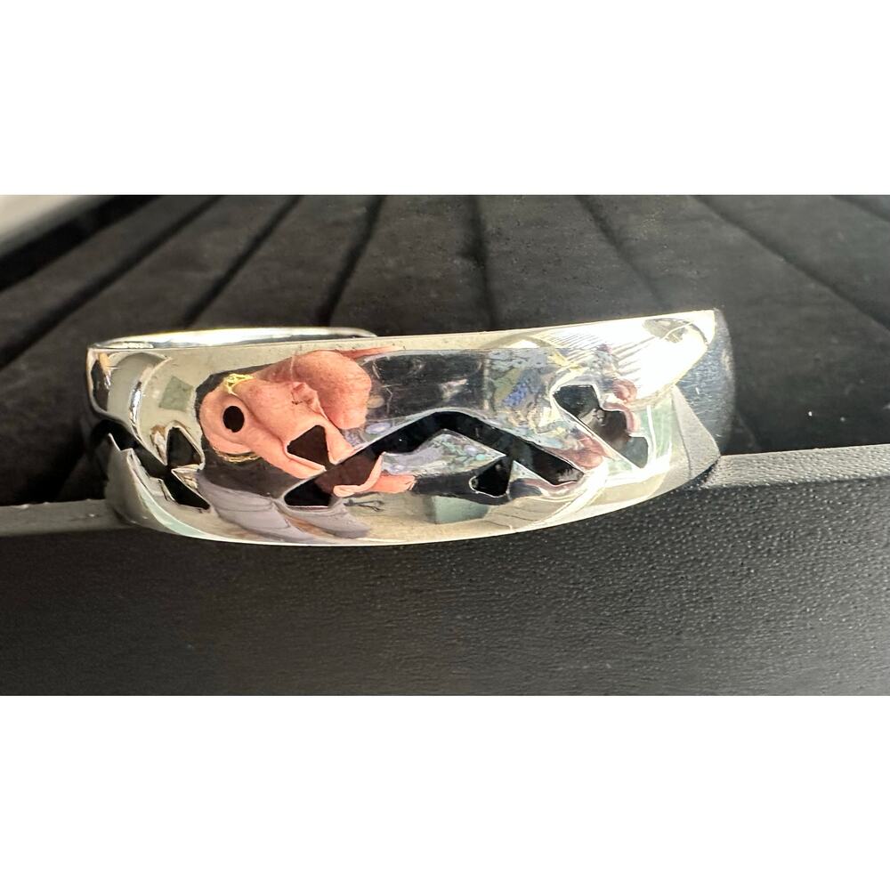 Vintage Taxco Sterling Silver Southwestern Cuff